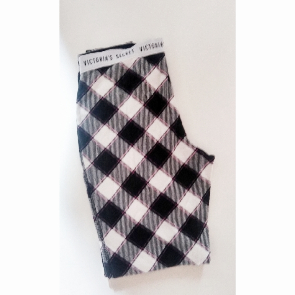 Victoria's Secret Thermal Plaid Pajama Pants Joggers EUC